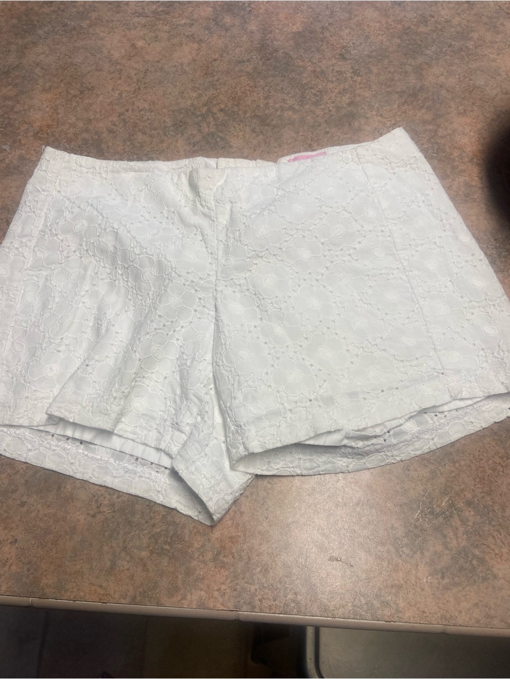 Lilly Pulitzer white eyelet lace shorts
